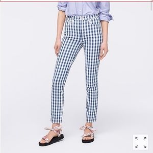 NWT J. Crew gingham jeans